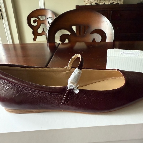 New Dolce Vita Reyes Cranberry Red Ballet Buckle Flats - Size 7 Work Costume - Picture 5 of 9